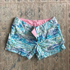 Lilly Pulitzer High Tide Toile Shorts Size 2